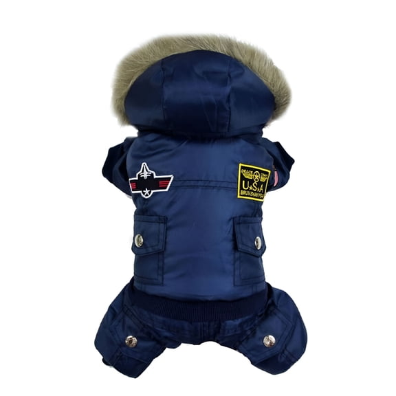 TELOLY Windproof Small Dog Snowsuit, Winter Coats Puppy Jackets for Small Dogs