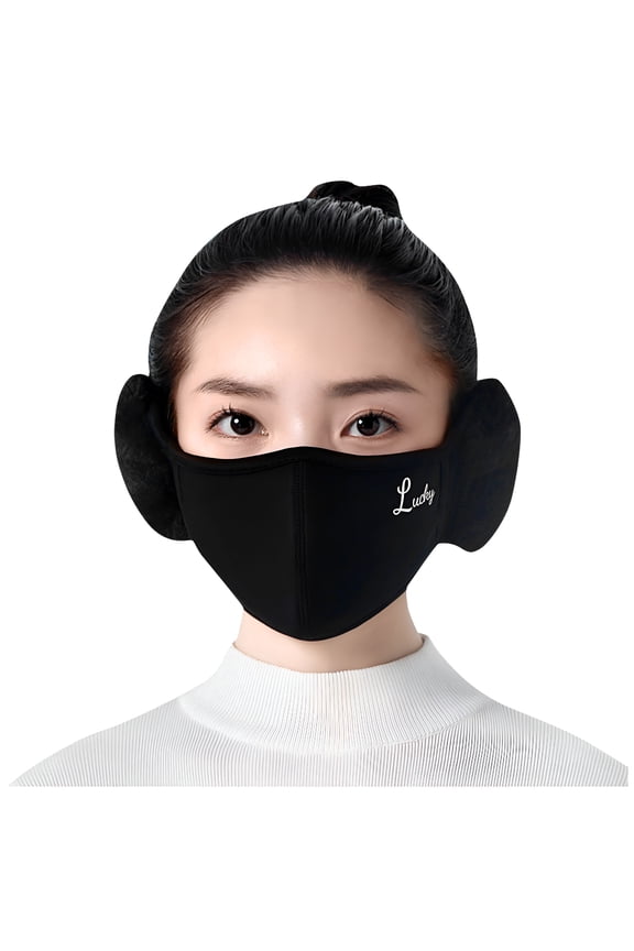 Winter Face Cover-Wind and Cold Protection Mask,Anti Freezing Ear Protection Winter Mask Nose Warmer! Black One Size