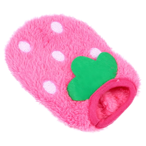 TELOLY Winter Fleece Bunny Hoodie, Warm Small Pet Vest for Guinea Pigs, Rabbits, Hamsters, Lightweight Pet Apparel