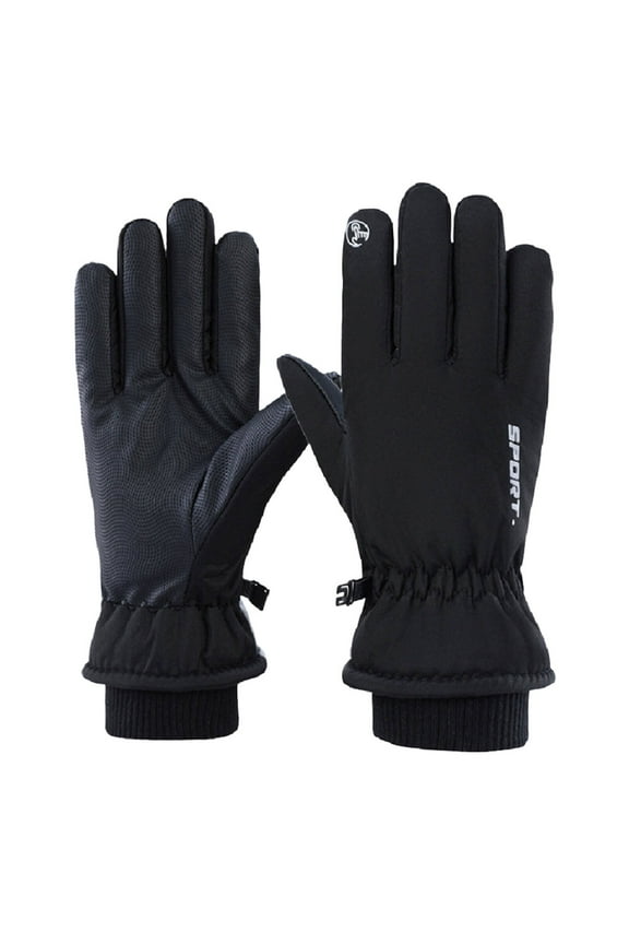 Winter Gloves,Anti-Cold -40°C Protection Work Gloves,Waterproof and Fleece-Lined Winter Gloves Men for Ultimate Warmth,Black,M