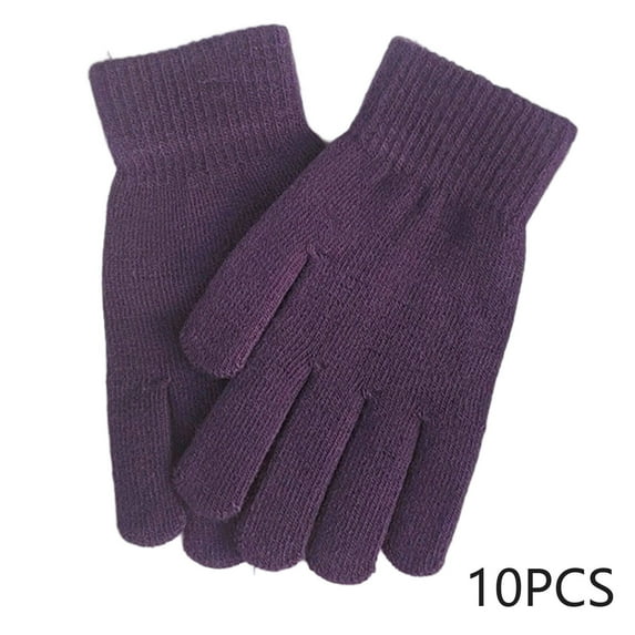 TELOLY Winter Gloves,Cold-Resistant Gloves Work Gloves,Waterproof Design Adjustable Fit Winter Gloves Women,Purple