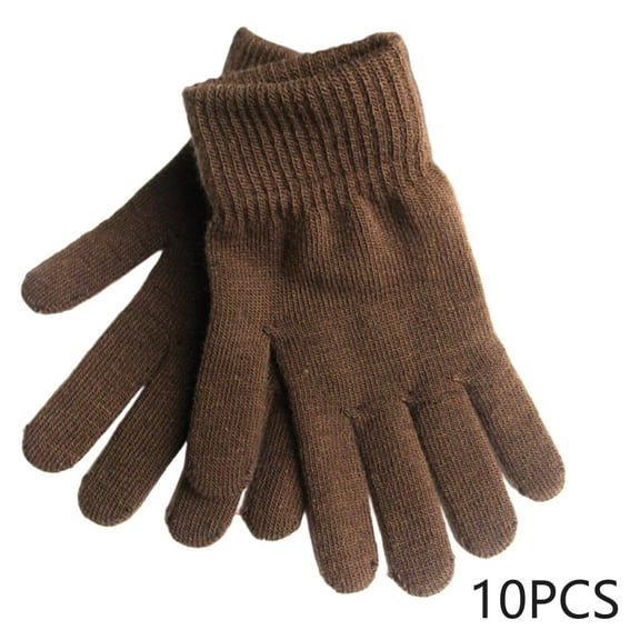 TELOLY Winter Gloves,Flexible Fit Gloves for Women Cold Weather,Waterproof Gloves Cold Protection Winter Gloves Men,Brown