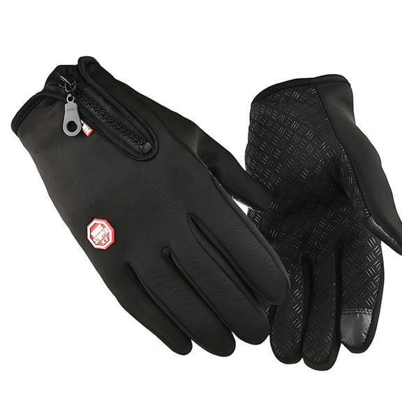 TELOLY Winter Gloves,Insulated Gloves Work Gloves,Cold Weather Protection Soft Fit Snow Gloves,S,Black