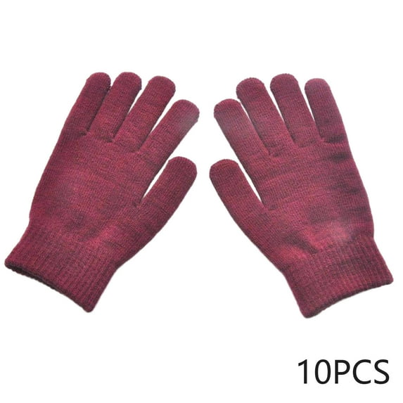 TELOLY Winter Gloves,Thermal Gloves Winter Gloves Men,Flexible Design Cold Weather Protection Work Gloves,Dark Red