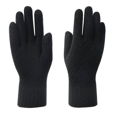 TELOLY Winter Gloves,Touchscreen Gloves Work Gloves,Anti-Wind Design Warm Lining Gloves for Women,Black