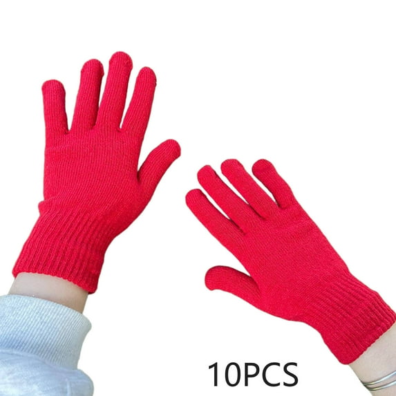 TELOLY Winter Gloves,Waterproof Design Work Gloves,Insulated Gloves Cold Resistance Snow Gloves,Red