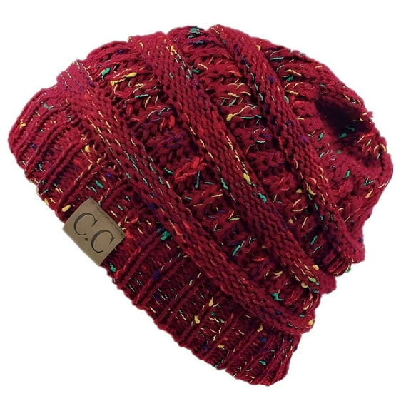 TELOLY Winter Hats for Men,Ear Protection Beanies Hats Men,Cold Wind Shielding Mens Beanie,Wine Red