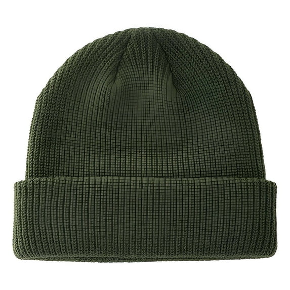 TELOLY Winter Hats for Men,Soft Knit Fabric Beanie for Men,Cozy Warmth Retention Beanies Hats Men,Green