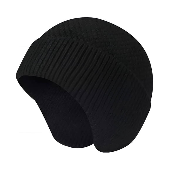 TELOLY Winter Hats for Men,Soft Wool Beanies Hats Men,Comfortable Feel Mens Beanie,Black