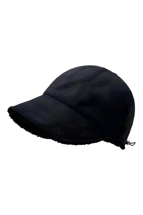 Winter Hats for Women,Wide Brim Winter Hat,Elevated Fashionable Style Appeal Warm Hats for Women,Black