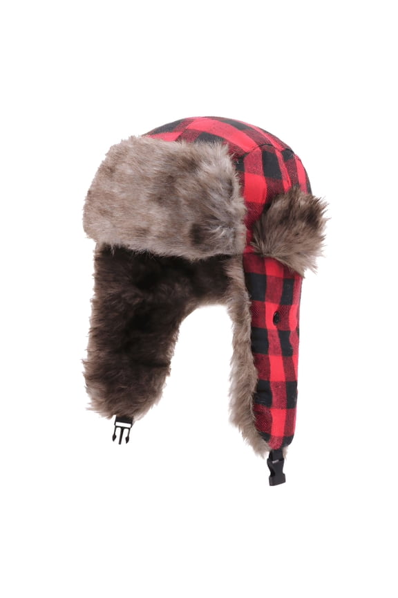 Winter Trapper Hat - Russian Ushanka Trooper Aviator Hats for Men & Women - Snow Eskimo Hat with Ear Flaps for Cold Weather