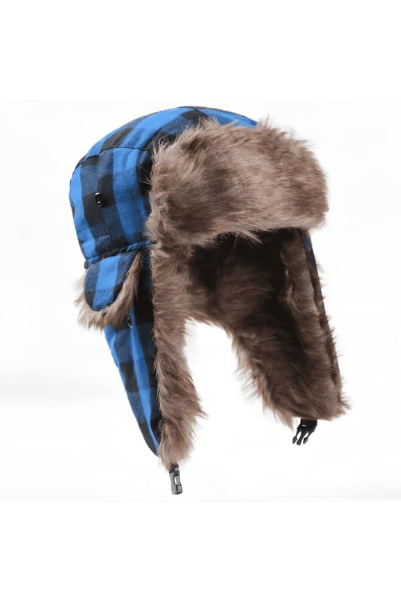 Winter Trapper Hat with Ear Flaps, Russian Ushanka Trooper Aviator Snow Cap for Men Women, Warm Outdoor Skiing Hunting Cold Weather Headwear