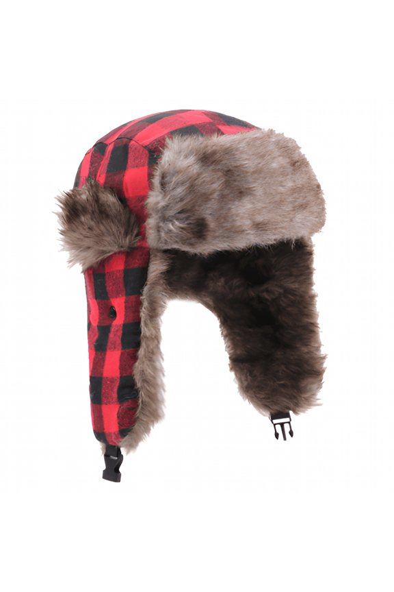 Winter Trapper Hat with Ear Flaps, Russian Ushanka Trooper Aviator Snow Hat for Men Women, Warm Outdoor Skiing Hunting Cold Weather Cap