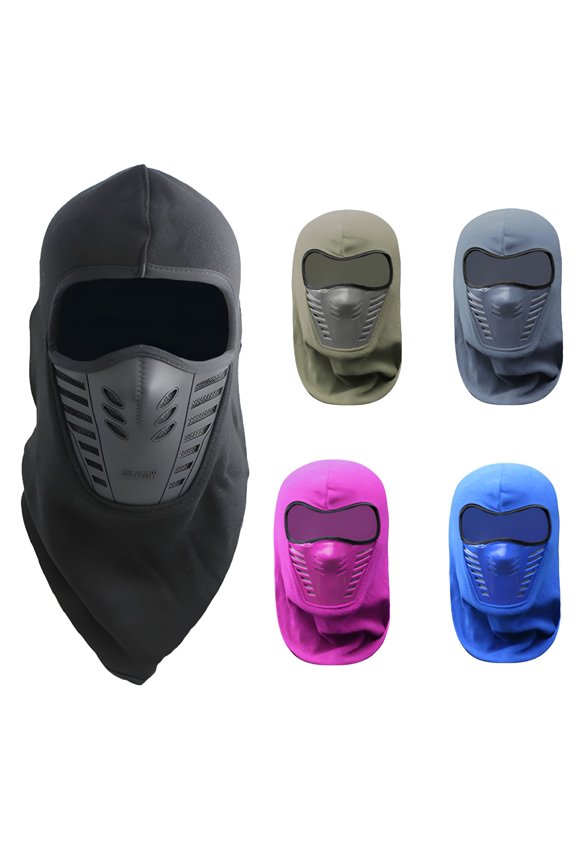 Winter Windproof Fleece Ski Mask Balaclava Headwear Motorcycle Thermal Face Mask Bandanas Fleece Balaclava