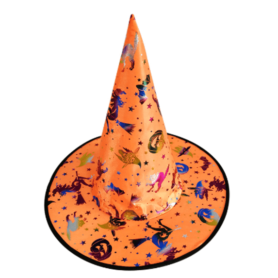 TELOLY Witch Hat Female Witch Design Halloween Hat Opp Bag Independent Packaging Light and Convenient Children'S Festival Hat,