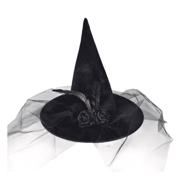 TELOLY Witch Hat Halloween Theme Wizard Hat Light and Convenient Strong Decorative Halloween Hat,