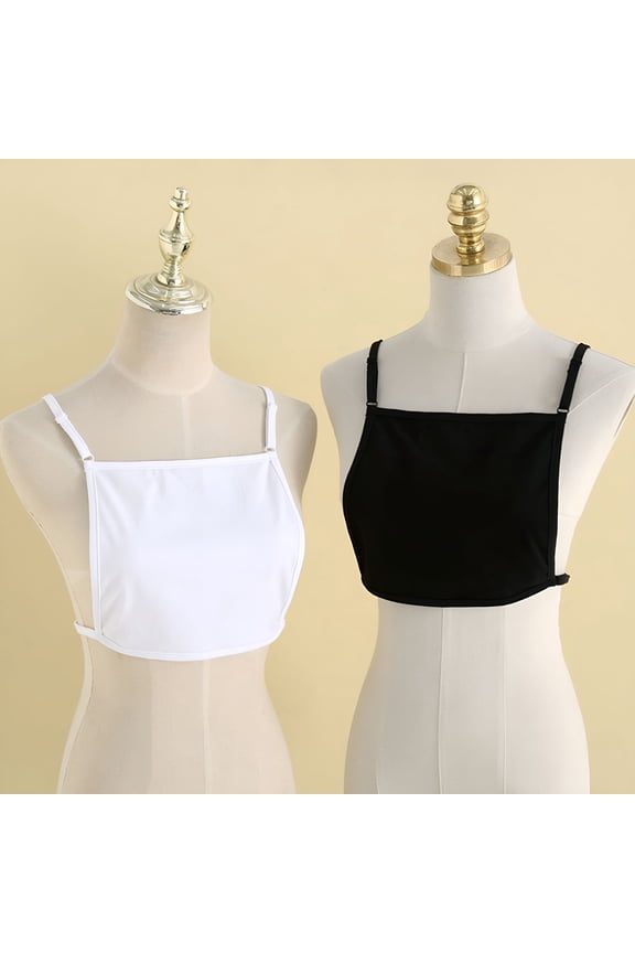 Women Anti-Exposure Chest Wrap Backless Invisible Mock Camisole Bra Wrapped Chest Overlay Modesty Panel Vest Women Cleavage Cover Camisole Underwear