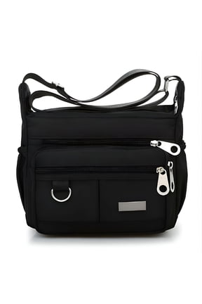 Women Large Waterproof Messenger Cross Body Handbag Multi Pocket Shoulder Bag