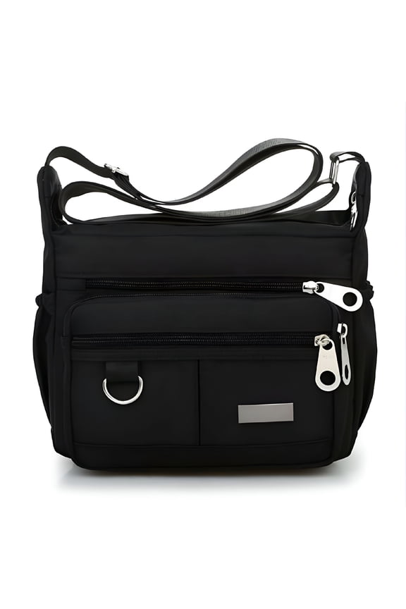 Women Large Waterproof Messenger Cross Body Handbag Multi Pocket Shoulder Bag