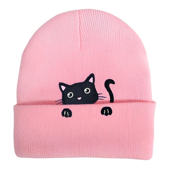 TELOLY Women'S Cat Beanie Cute Cat Lover Gifts Animal Knitted Hats Christmas Stocking Stuffers for Women Girls