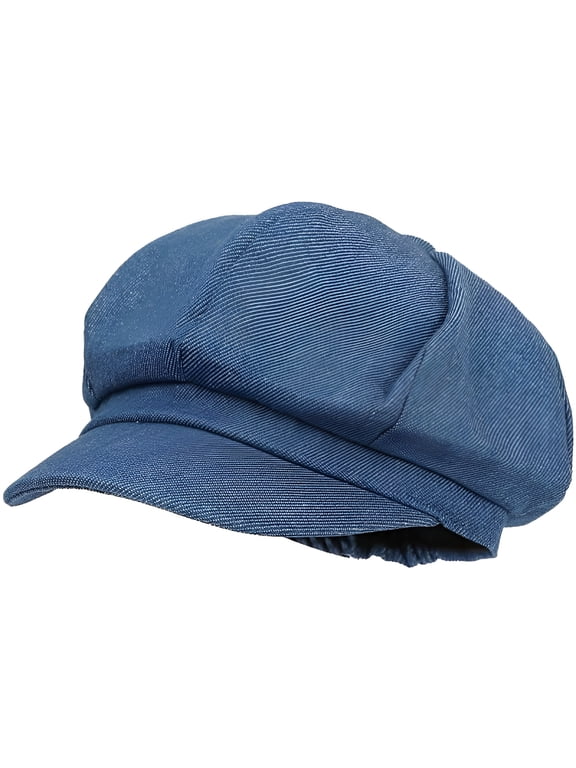 WomenS Denim Newsboy Cap Visor Beret Hat Cap Newsboy Hats for Women
