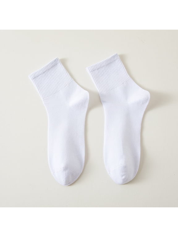 Women'S Diabetes&Circulatory Ankle Socks 4 Pair Pack Womens White Ankle Socks- Non-Binding,Lightweight Comfort,White