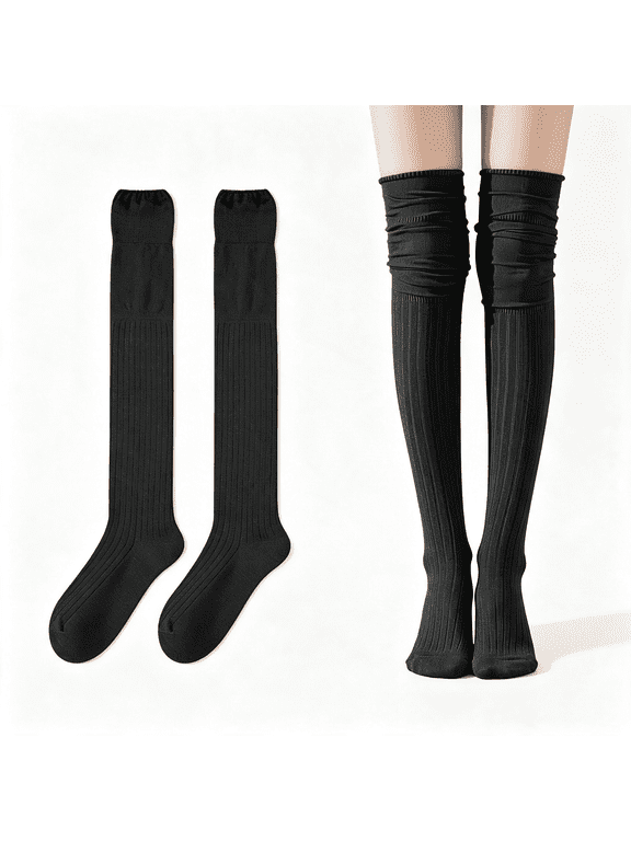 Women'S Slouchy Thigh High Sock - over Knee Stockings Warmers - Extra Long Combed Cotton Boot Socks Extra Long Combed Cotton 4Th of July Socks