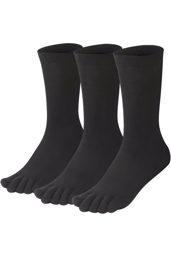 Women'S Toe Socks for Running Five Finger Socks with Cotton Athletic Running Socks for Men