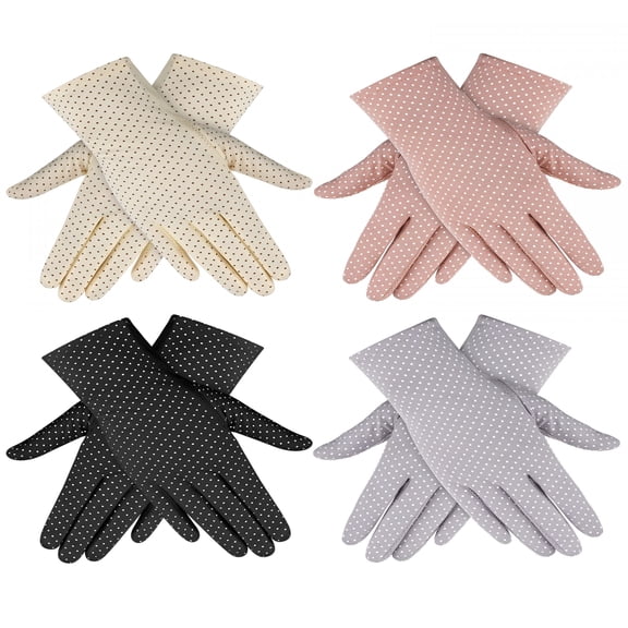 TELOLY Women Sun Protective Gloves UV Protection Summer Sunblock Gloves Touchscreen Gloves for Driving Riding (Pink)