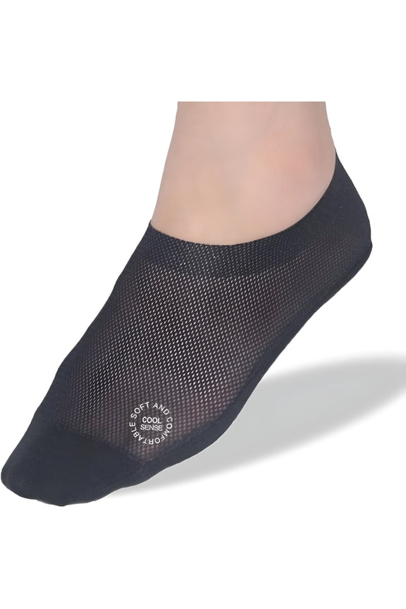 Women's Thin Socks Non-Slip Ultra Thin Liner Socks Nylon Cool Sense No Show Socks Sheer Lightweight