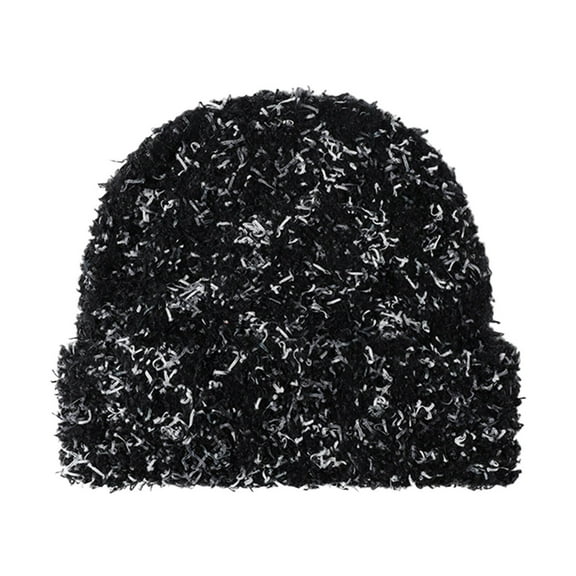 TELOLY Womens Hats,Head Knitting Beanie,Outdoor Cycling Sombrero,Black