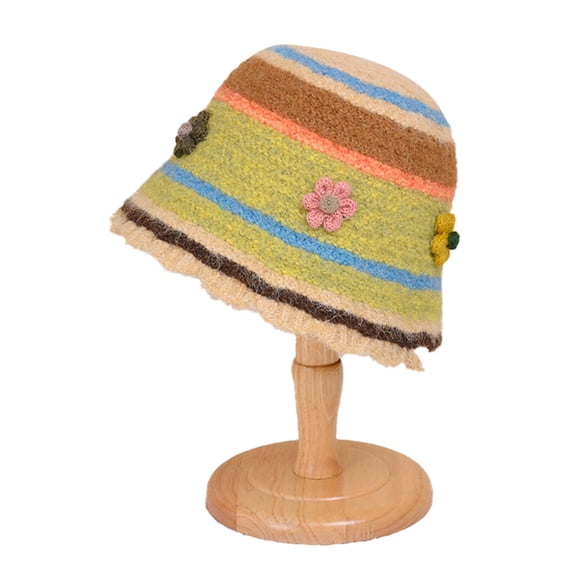 TELOLY Womens Hats,Stylish Bucket Hats for Woman,Winter-Proof Bucket Hat,Lemon Green