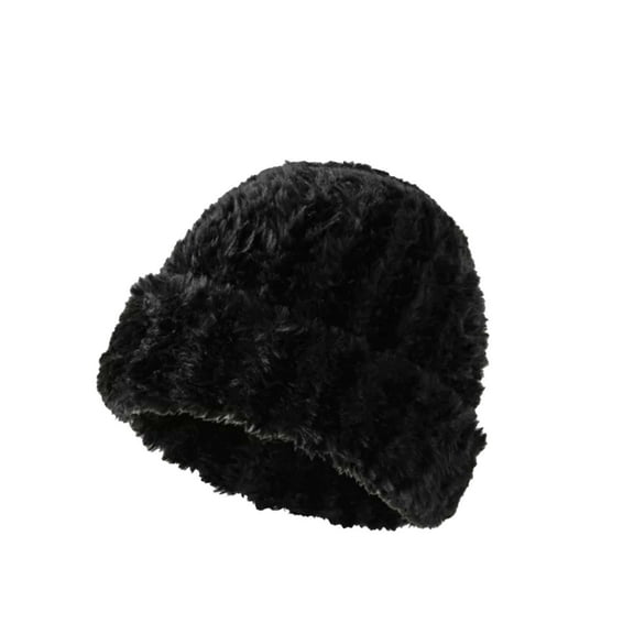 TELOLY Womens Hats,Thermal Plush Beanie,Winter Imitation Fur Womens Hat,Style 2