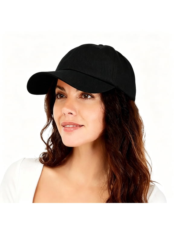 Womens Satin Lined Unstructured Baseball Cap Unisex Silk Lining Washed Cotton Adjustable Vintage Dad Hat