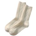 thumbnail image 1 of TELOLY Wool Socks for Women,Elastic Cuff Hold Womens Wool Socks,No-Slip Stability Womens Boot Socks,White, 1 of 5