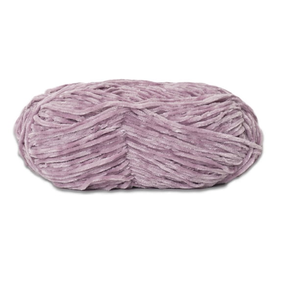 TELOLY Wool,Soft and Delicate to the Touch Wool Yarn,Chenille Characteristics Chunky Yarn,Purple