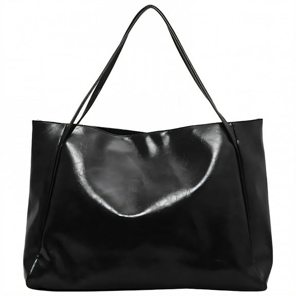 TELOLY Work Bags for Women,Hidden Magnetic Closure Work Tote,Sleek Secure Design Womens Work Bag,Black