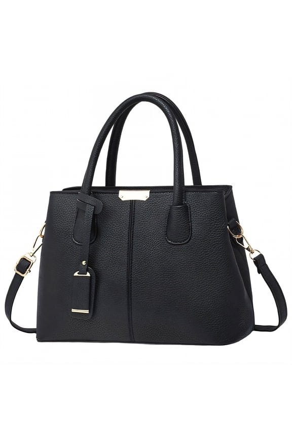 Work Bags for Women,Water-Resistant Fabric Work Tote Bag,Practical Fashion Choice Computer Bag,Black