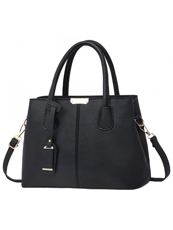 Work Bags for Women,Water-Resistant Fabric Work Tote Bag,Practical Fashion Choice Computer Bag,Black
