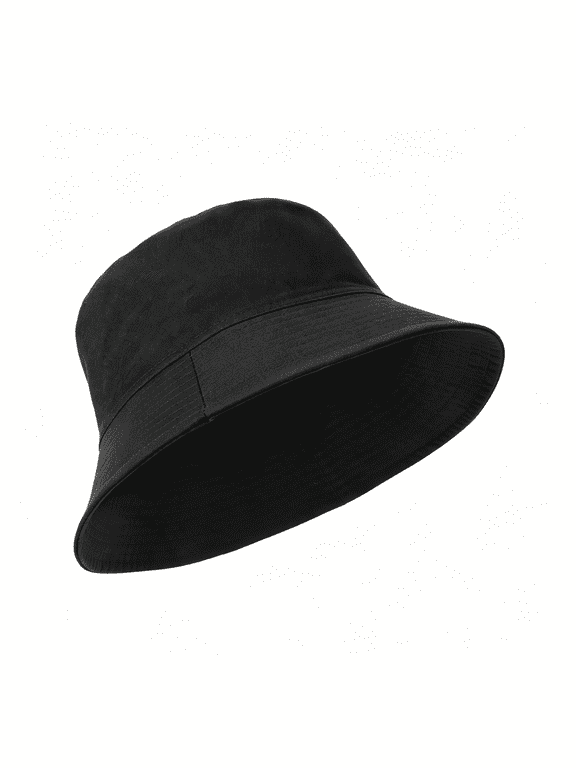 Xxl Oversize Bucket Hat, Reversible Cotton Fisherman Hats, Unisex Double Side Wear Bucket Sun Hats with Chin Strap Double Side Wear Reversible Hat