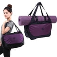 thumbnail image 1 of TELOLY Yoga Mat Bags,Nylon Fabric Yoga Bag,18.90"*9.45"*6.30" Easy Organization Yoga Mat Holder,Style2, 1 of 7