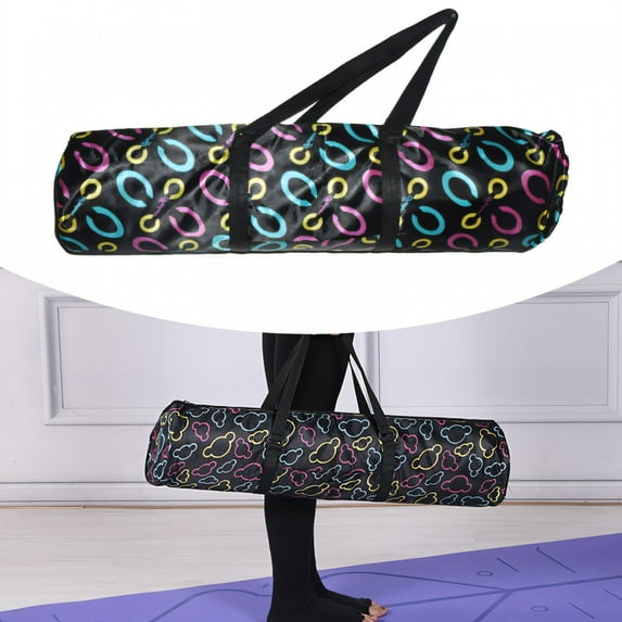 TELOLY Yoga Mat Bags,Waterproof Fabric Plus Oxford Cloth Gym Bag with Yoga Mat Holder,26.97"*5.91"*0.79" Tear Resistant Yoga Mat Carrier,Style1