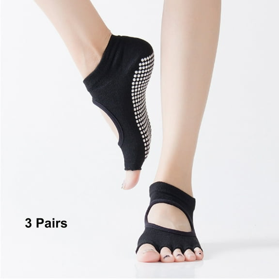 TELOLY Yoga Socks,Anti-Slip Barre Socks,Breathable Dance Socks for Stability in Yoga and Barre Workouts
