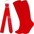 thumbnail image 1 of TELOLY Youth Baseball Socks and Belt Combo Set Softball Baseball Socks and Elastic Waist Belt for Youth Boys Girls, 1 of 6