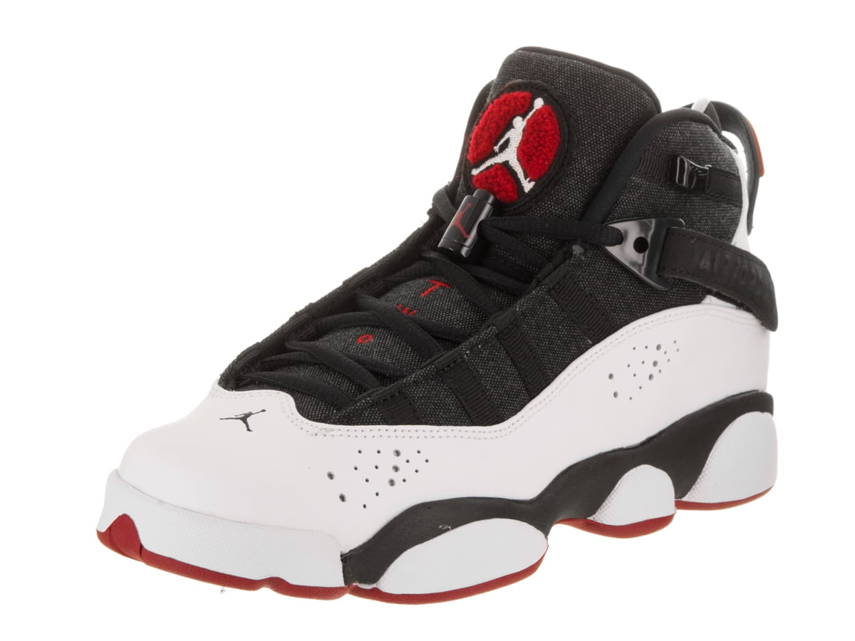 jordan 6 rings gym red black white
