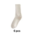 thumbnail image 1 of TELOLYBOYS Crew Socks,Fit Designsocks for Boys 6-8,Ultra Breathable Designkids Socks,Off White, 1 of 4
