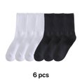 thumbnail image 1 of TELOLYBOYS Crew Socks,Stylish Patternsocks for Boys 6-8,Smooth Touchkids Socks,White&Black, 1 of 4