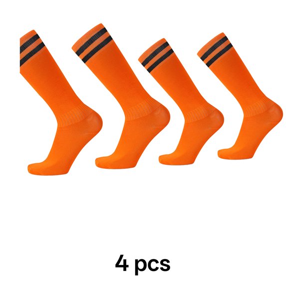 TELOLYSOCCER Socks,Fashion Forward Elementyouth Soccer Socks,Wearable for Various Occasionstoddler Soccer Socks,Orange