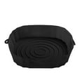 thumbnail image 1 of TELOLYir Fryer Liners Silicone,Effectively Separates Excess Oil for Healthierir Fryer Liners,More Cooking Methods Siliconeir Fryer Basket Liners,Black1, 1 of 3