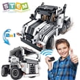 thumbnail image 1 of TEM Building Toys for Boys & Girls | 2 in 1 Remote Control Building Kit | Build a Semi -Truck/Cab Over | Early Learning Technic Building Blocks RC Kit, 1 of 8